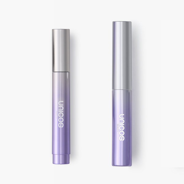 Eyebrow Brush & Gel Bundle: The brow brush and the brow gel shown capped and upright side by side on a clean white background.